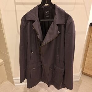 Armani Exchange Light Jacket size Large in grey EUC